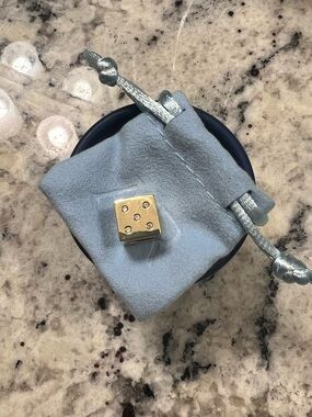 Adina Reyter Gold Diamond Lucky Dice Big Bead